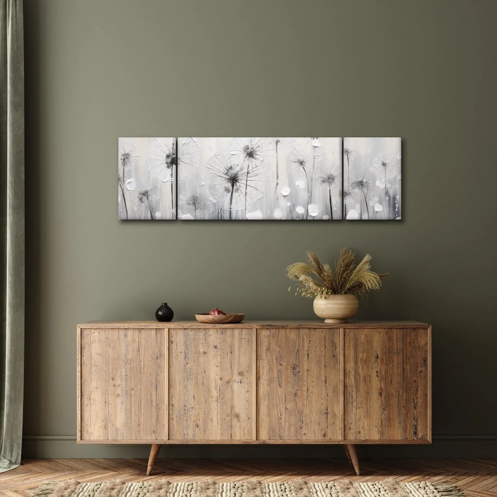 Obraz - Mlecze, malarstwo (170x50 cm)