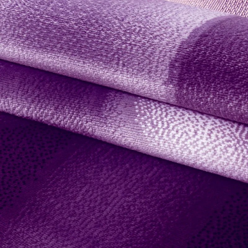 Dywan nowoczesny Plus Wstęgi fioletowy 160 cm x 230 cm