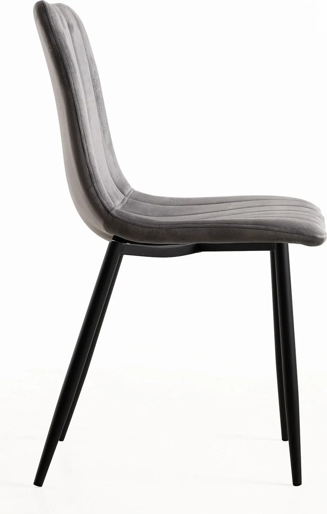 Zestaw 4 Krzese Liny Aksamitne