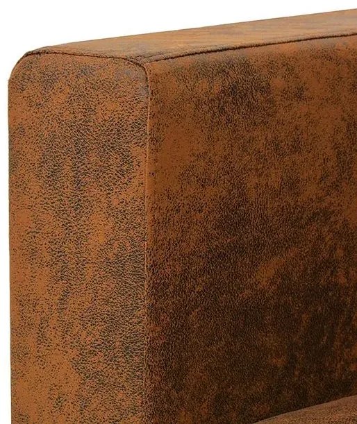 Przytulna brązowa sofa dwuosobowa - Pelagio 2Q