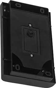 Lampa ścienna czarna z LED IP44 z czujnikiem ruchu - Khuvan