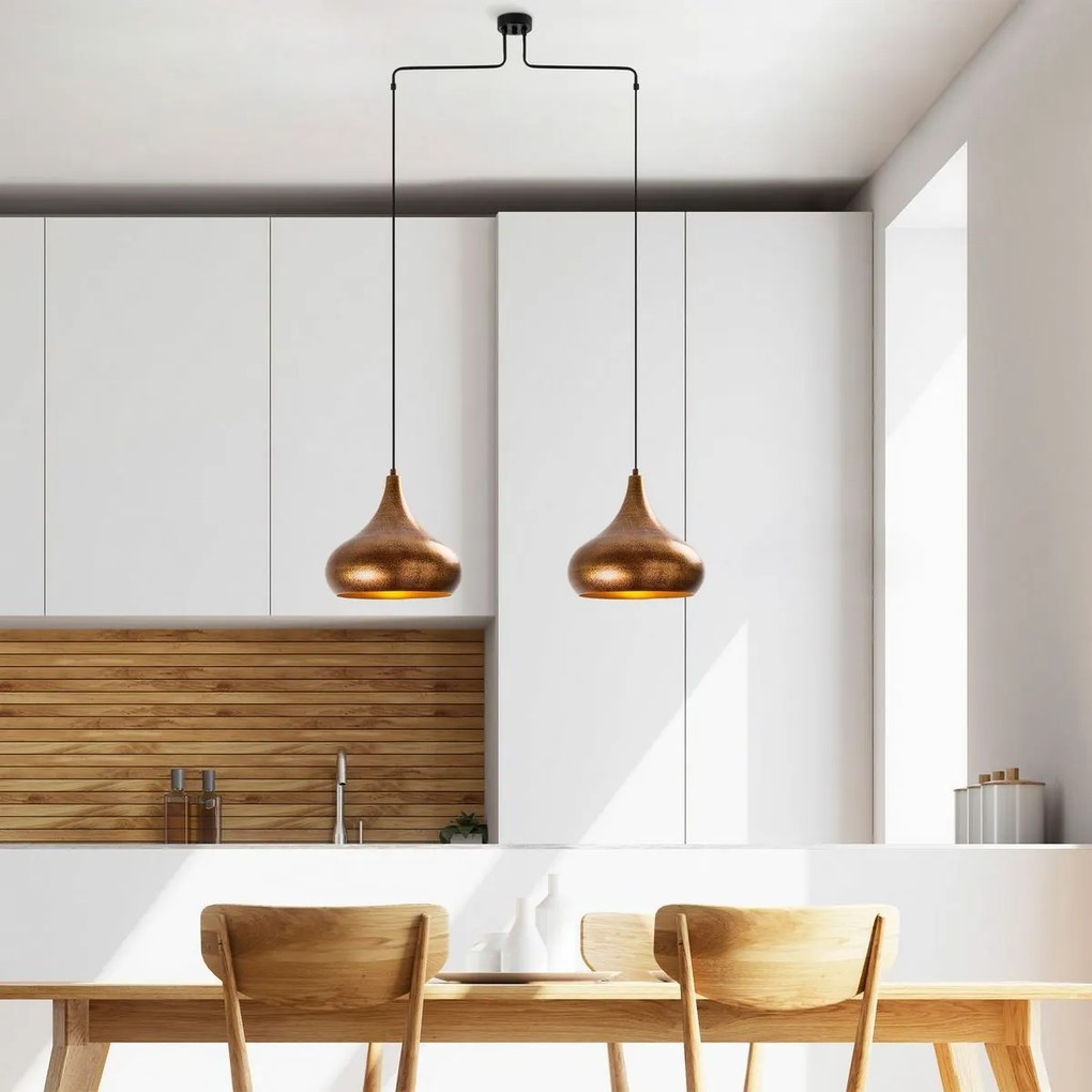 Lampa wisząca Muba - 11551, miedziana