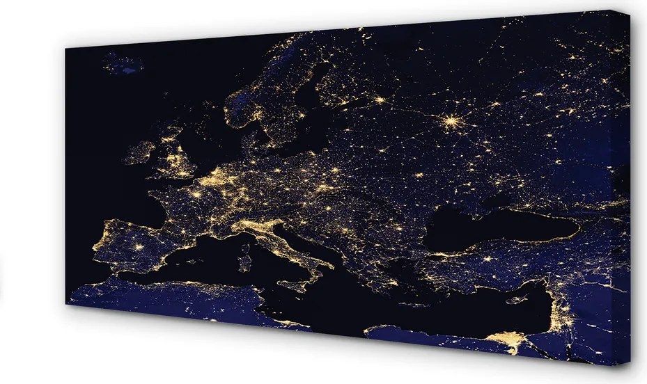 Duży obraz na płótnie Mapa Świata pod Niebem