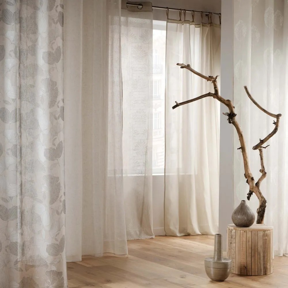 Beżowa firanka 140x280 cm Janice – douceur d'intérieur