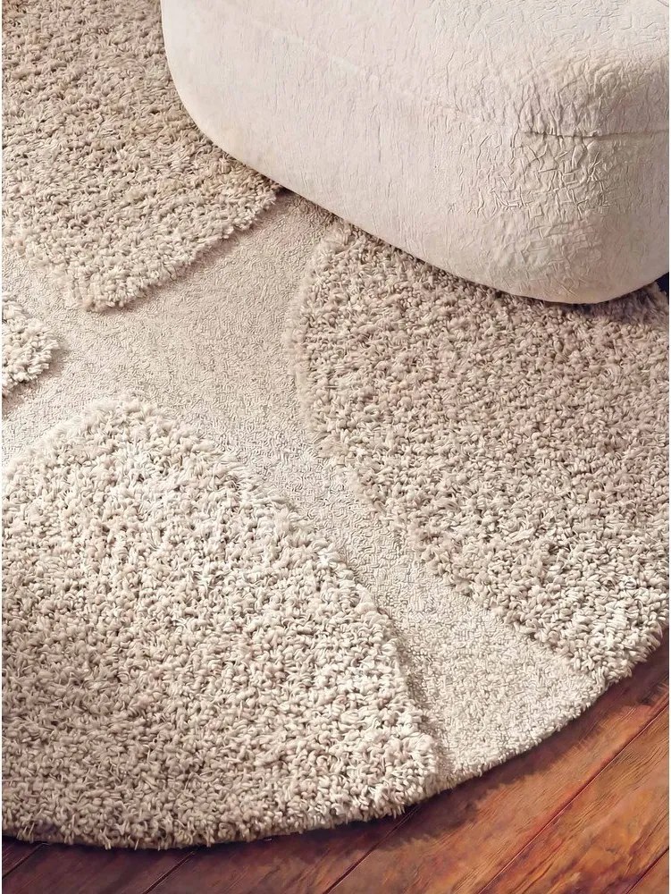 Kremowy okrągły dywan tkany ręcznie ø 200 cm Lambeth Jasper – Ted Baker