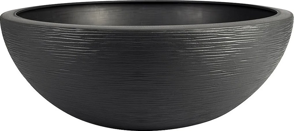Doniczka misa z tworzywa sztucznego Graphit UP antracyt - Ø 60 cm - EDA