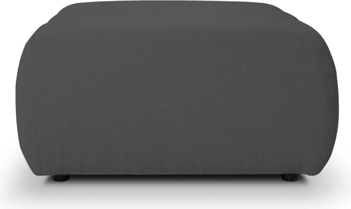 Pufa BALOO w kolorze ciemnej szarości w tkaninie LAMBI 12