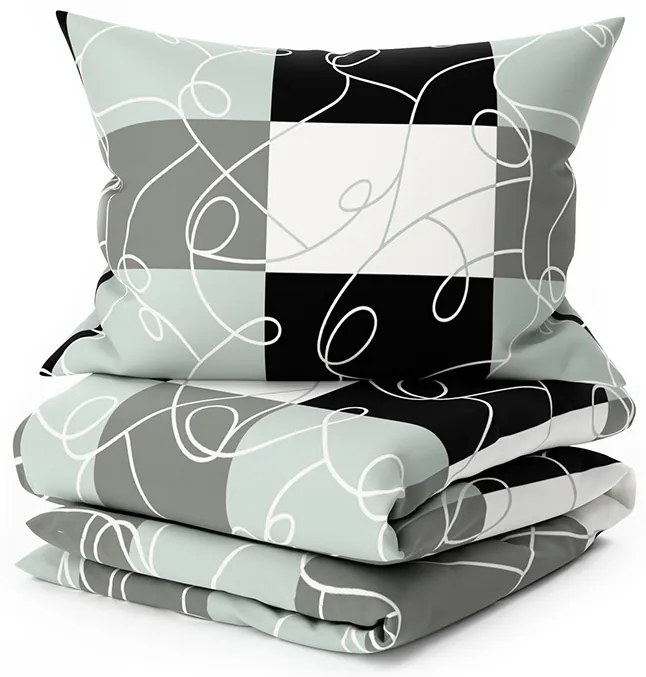 PrzytulneMieszkanie.pl PrzytulneMieszkanie.pl Bawełniana pościel KASPARO BLEND szara Rozmiar pościeli: 70 x 90 cm | 140 x 220 cm