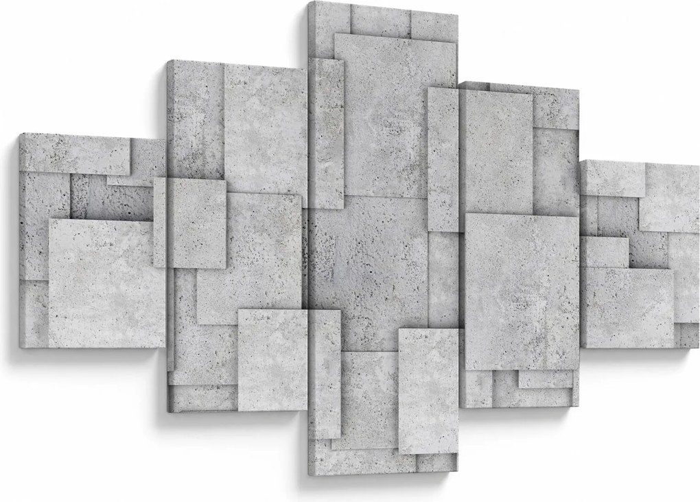 Obraz - Abstrakcja płytek betonowych (125x70 cm)