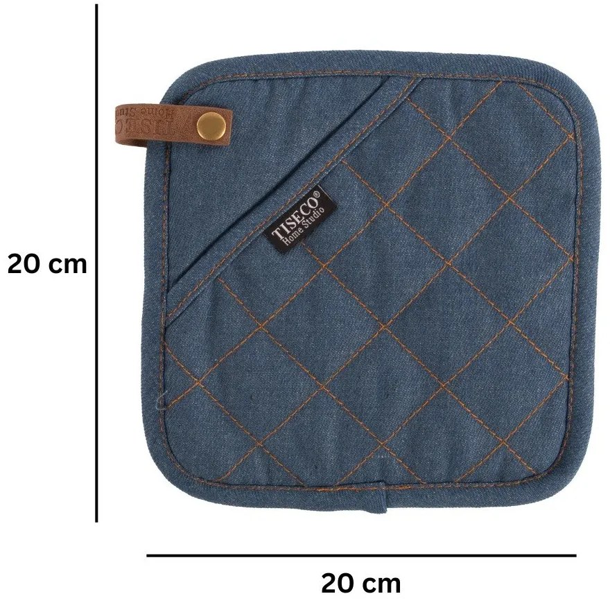Rękawice kuchenne zestaw 2 szt. Indigo – Tiseco Home Studio