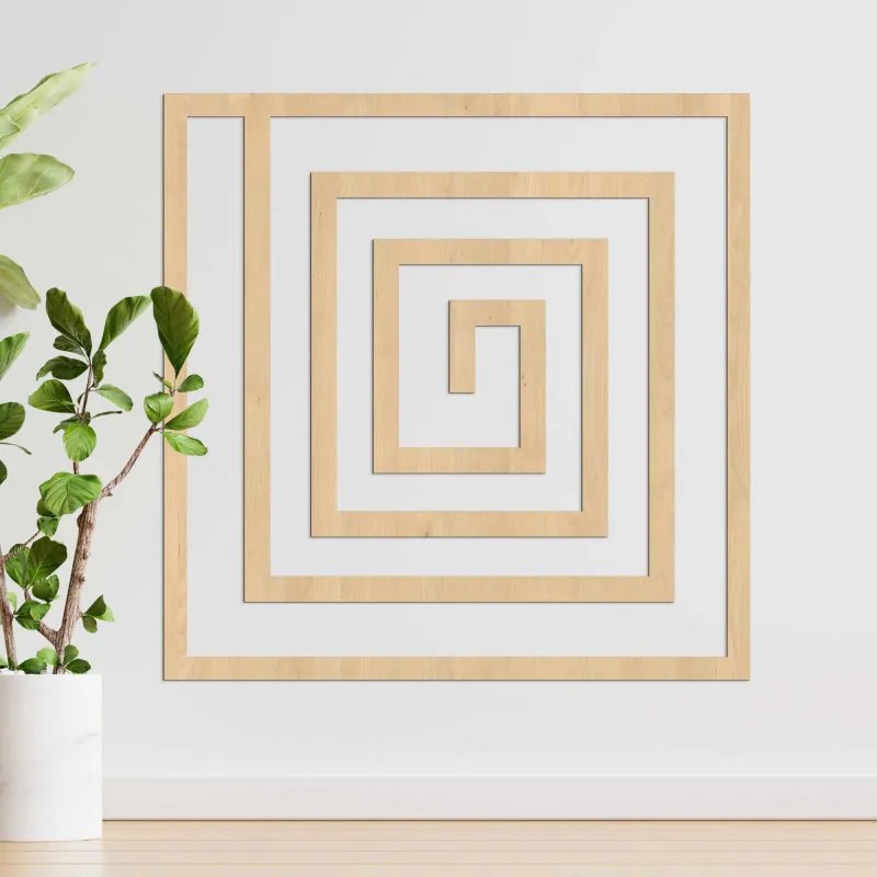 Drewniana dekoracja geometryczna - WOORTLE
