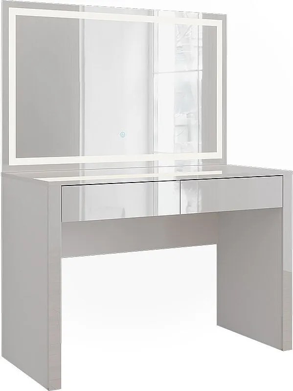Toaletka biały wysoki połysk/biały 110x50x75.5 annabelle