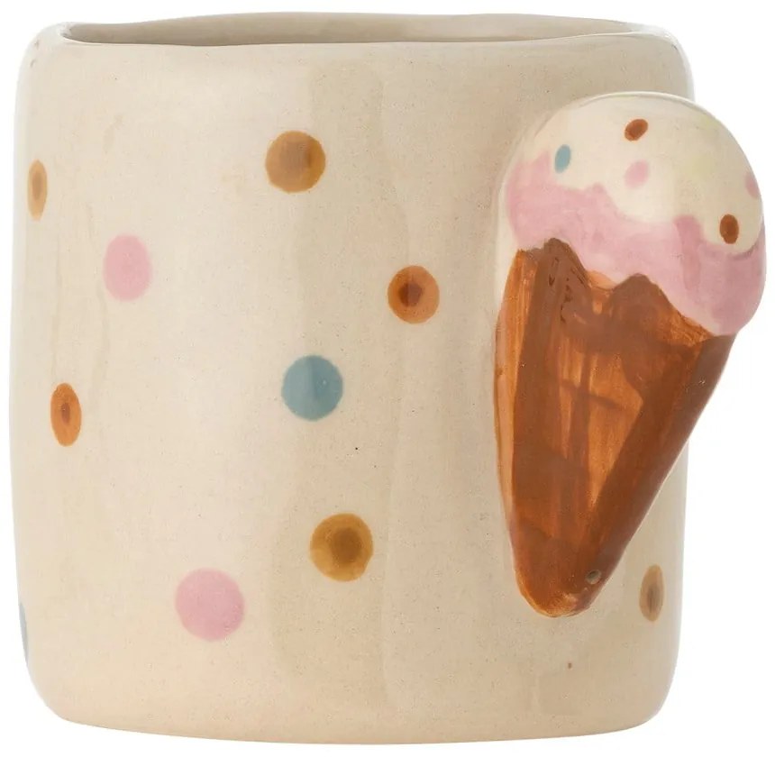 Beżowy ceramiczny kubek dla dzieci 255 ml Creamy – Bloomingville Mini