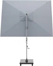 HYPERION 330 x 240 cm – luksusowy, huśtawkowy parasol ogrodowy z bocznym drążkiem : Kolor parasola - Szary