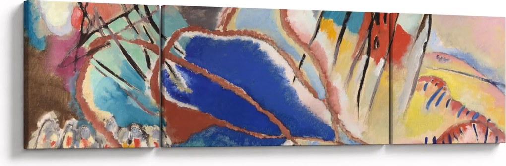 Obraz - Vasily Kandinsky, Improvisation No. 30 (Cannons), reprodukcje (170x50 cm)