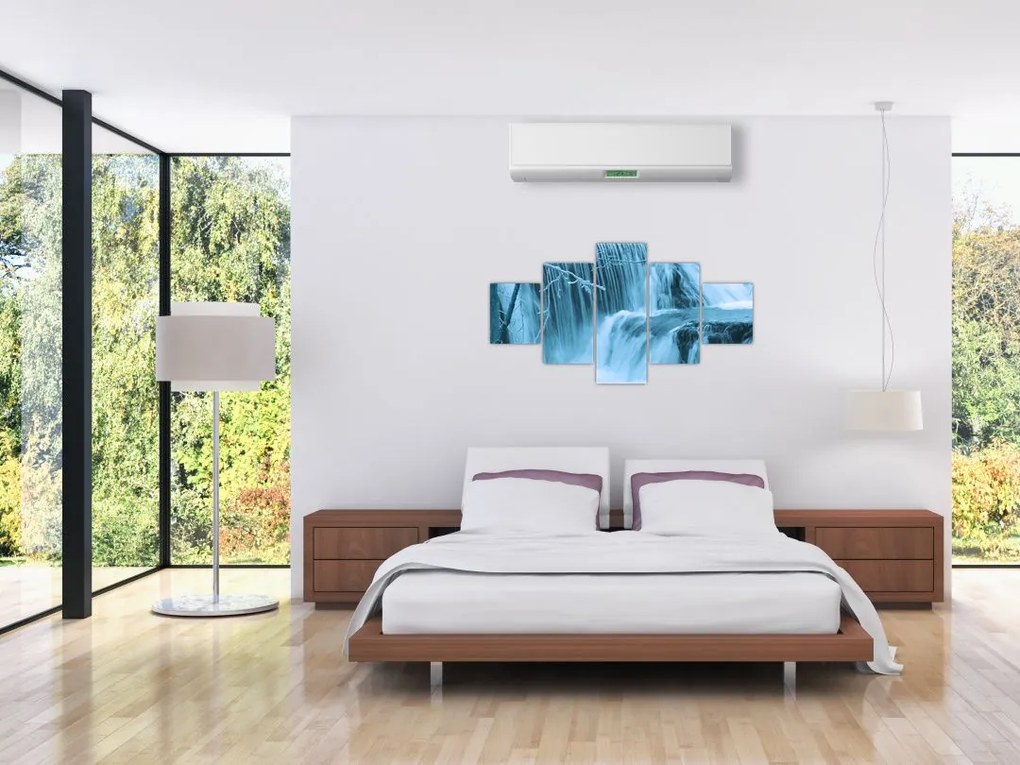 Obraz - lodowe wodospady (125x70 cm)