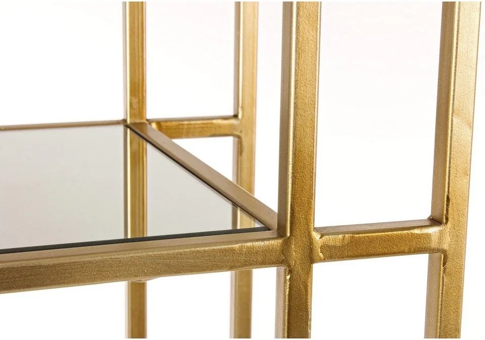 Stalowy regał w kolorze złota 68x172,5x28 cm Elenor – Bizzotto