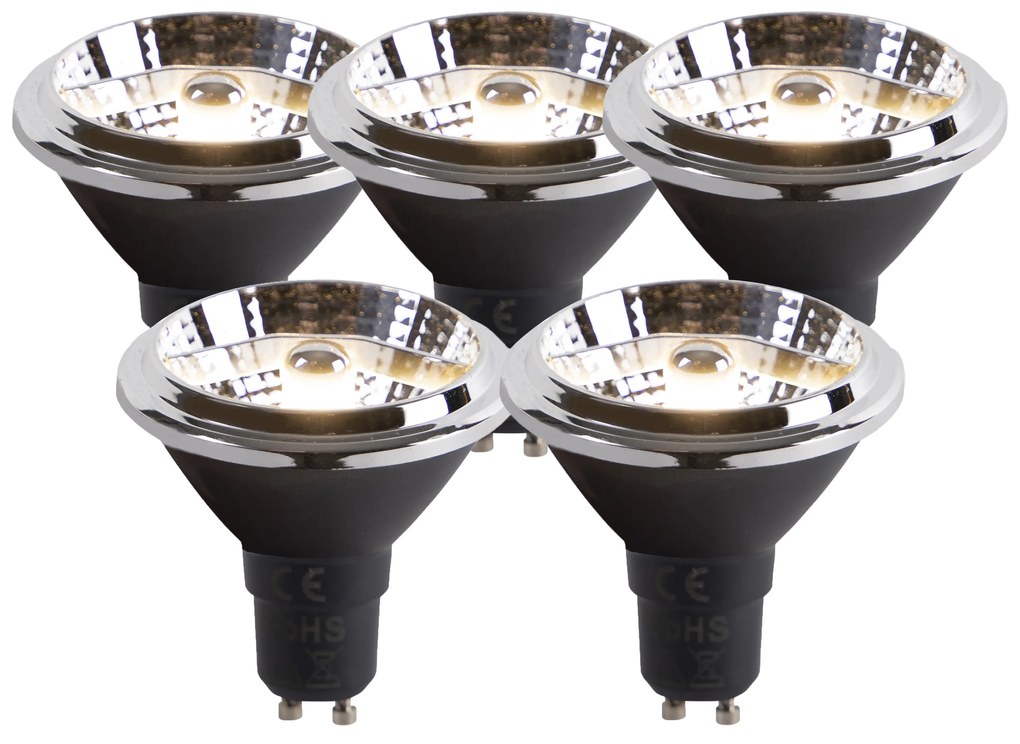 Zestaw 5 żarówek LED GU10 AR70 6W 380lm 3000K