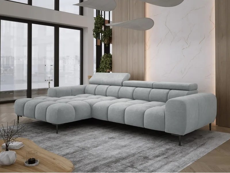 Narożnik PLAZA MINI Lewostronny w tkaninie CLOUD 81 WERSAL