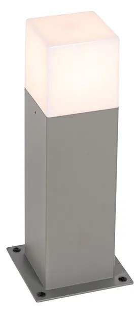 Zewnetrzna Nowoczesna lampa podłogowa zewnętrzna szara 30 cm IP44 - Denmark Nowoczesny Oswietlenie zewnetrzne