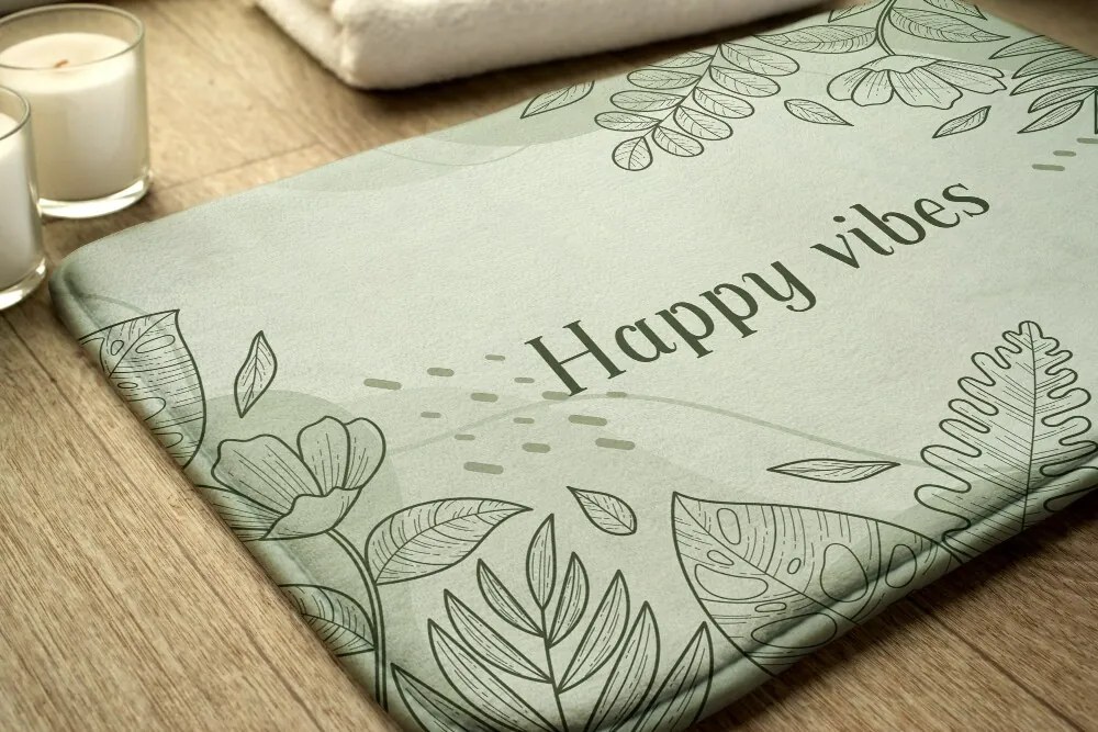 Dywanik łazienkowy Dywanik łazienkowy Motyw florystyczny