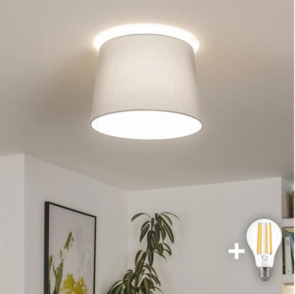 Brilagi - LED Przysufitowy żyrandol CERIA 1xE27/40W/230V Ø 30 cm szary