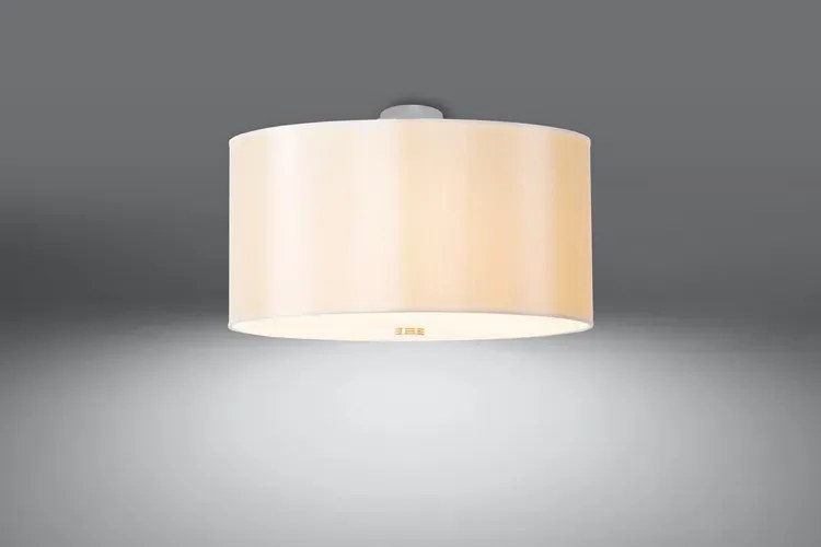 Biały okrągły plafon minimalistyczny 50 cm - EX665-Olafi