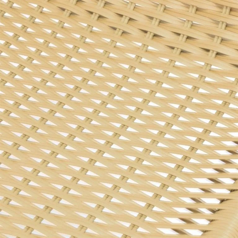 Krzesło ogrodowe na taras z polirattanu beżowe