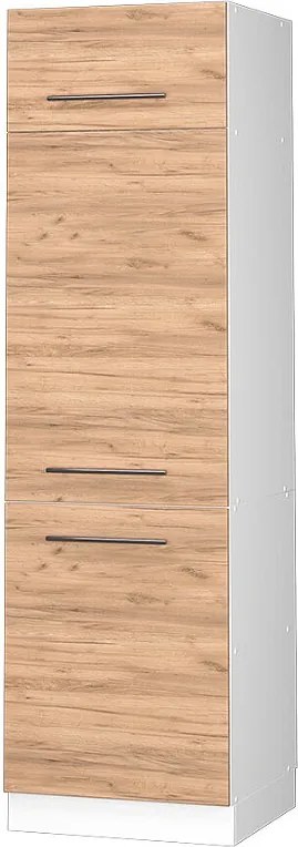 Szafka na lodówkę złoty dąb energetyczny 60x58.1x206.8 fame-line