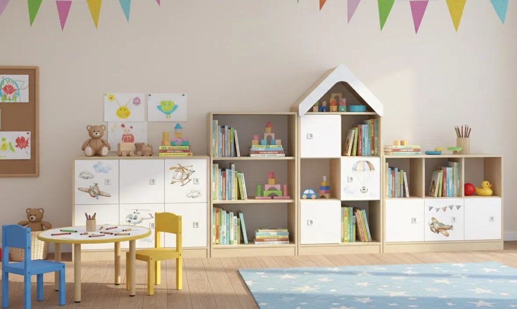 Meble edukacyjne dla dzieci - zestaw żłobkowo-przedszkolny Blox Air 15