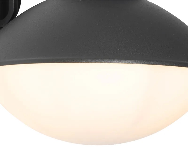 Zewnetrzna Nowoczesna lampa ścienna zewnętrzna czarna IP44 - Marcel Nowoczesny Oswietlenie zewnetrzne