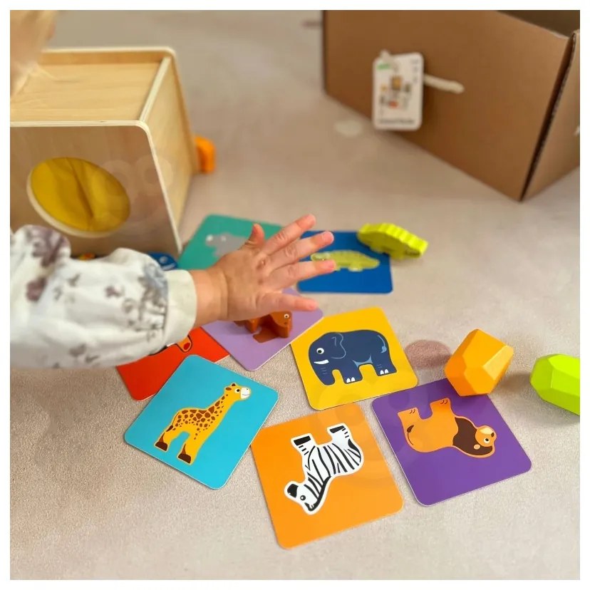 Tooky toy box pudełko xxl montessori edukacyjne 7w1 sensoryczne 31-36 mies.