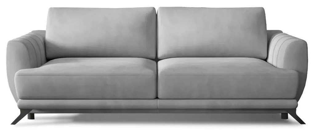 Sofa rozkładana z funkcją spania MEGIS VELVET szara ELTAP