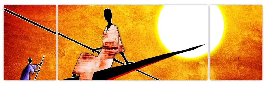 Obraz z okresu starożytnego malarstwa (170x50 cm)