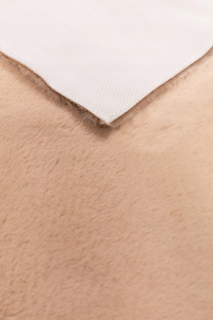 Dywanik Beżowy 80x150 cm Antypoślizgowy miękki Akcent do Sypialni i Salonu