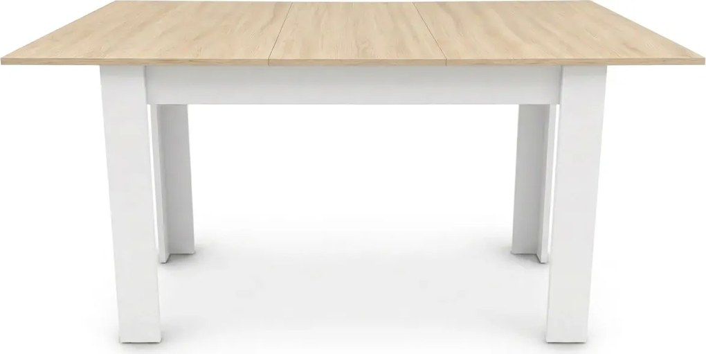 Stół rozkładany 120x80 dąb sonoma + biały P9-Z64