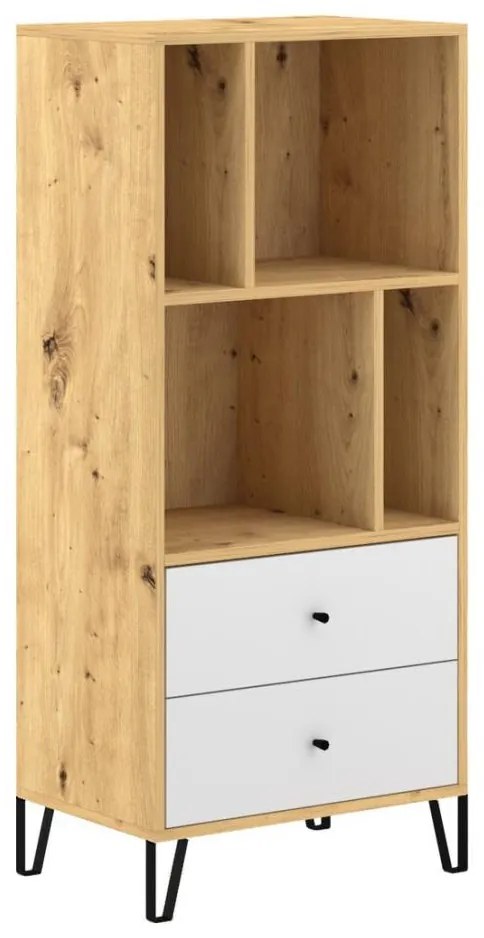 Komoda SULA dąb artisan/biały