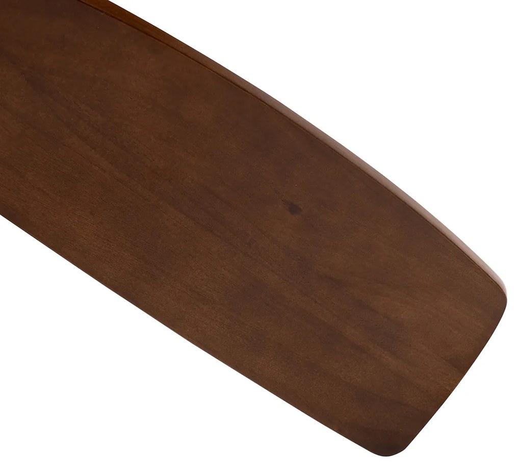 Czarny wentylator sufitowy z drewnem 131,5 cm z możliwością ściemniania LED z pilotem - Jerri