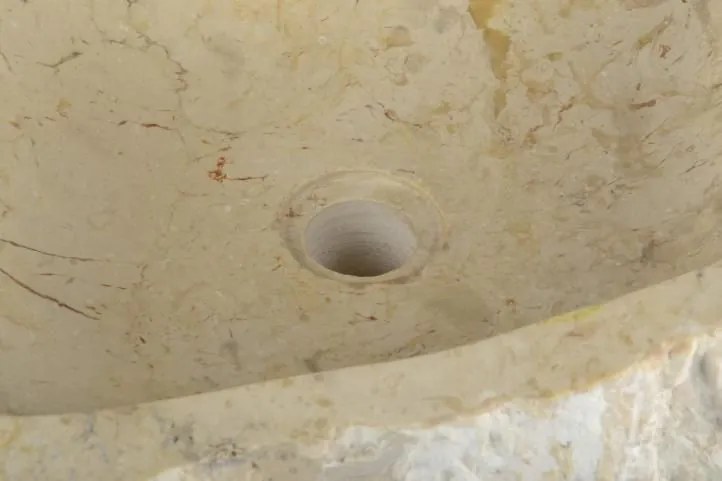 DIVERO Umywalka nablatowa z naturalnego kamienia Tortona