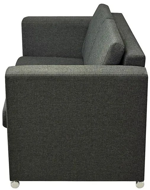 Dwuosobowa ciemnoszara sofa loftowa P0-P34