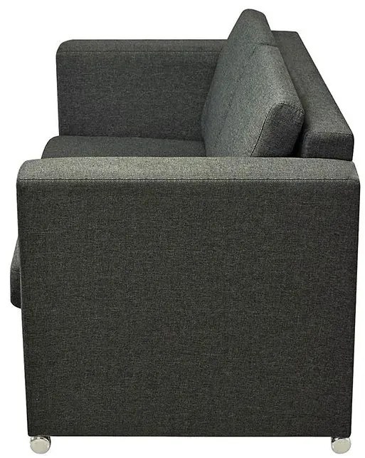 Dwuosobowa ciemnoszara sofa loftowa - Telva 2Q