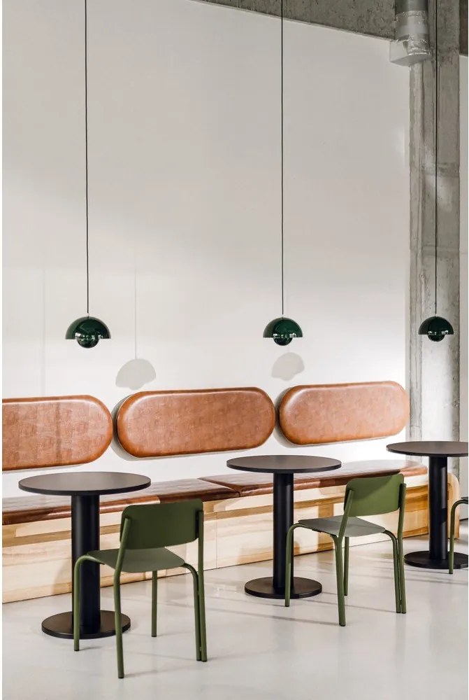 Okrągły stół z blatem w dekorze dębu ø 80 cm Sool – noo.ma