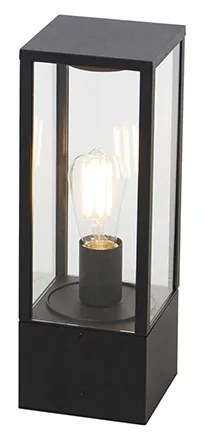 Zewnetrzna Industrialna lampa stojąca czarna 40 cm IP44 - CharloisDesignerski Oswietlenie zewnetrzne