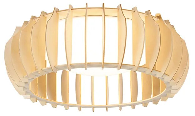 Skandynawska lampa sufitowa beżowa 40 cm z LED - MonteSkandynawski Oswietlenie wewnetrzne