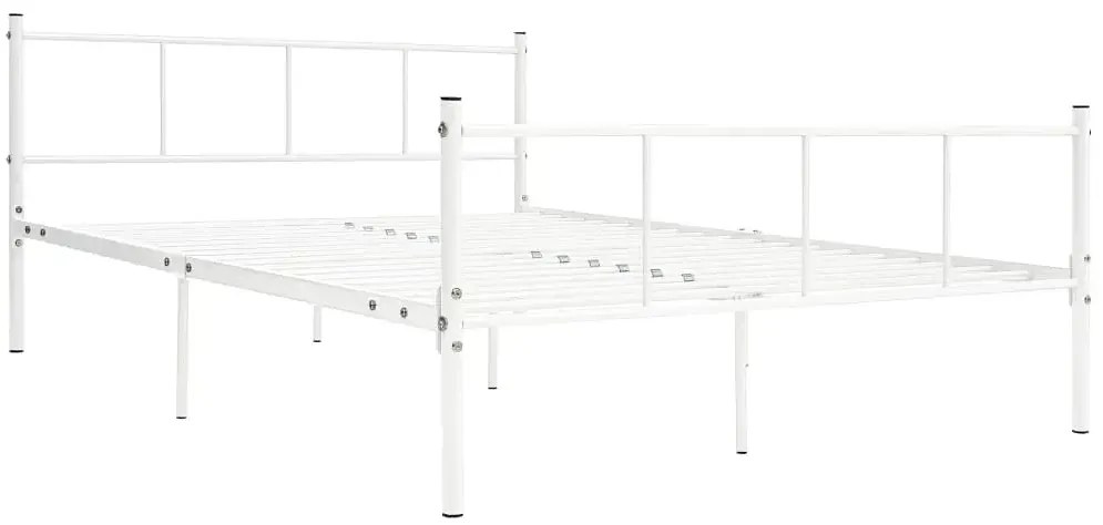 Białe metalowe łóżko 120x200 cm - Kalea