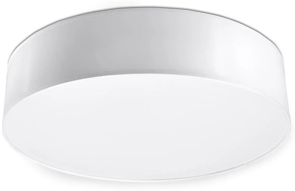Okrągły minimalistyczny plafon E779-Vati - biały