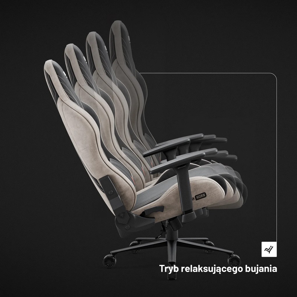 Fotel materiałowy dla graczy Diablo X-Horn 2.0 Normal Size, kolor Camel Black