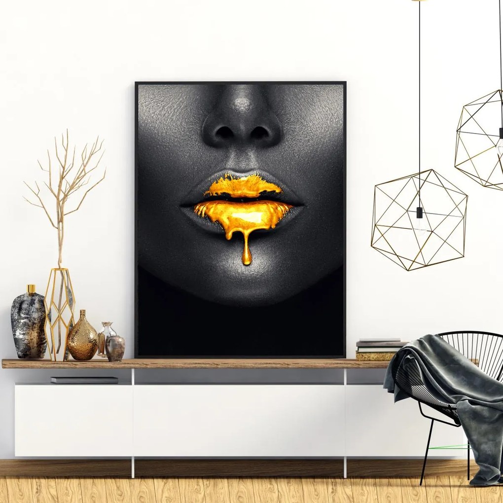 Plakat - Kobiece usta (A4)