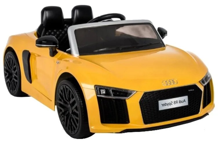 Auto na akumulator audi r8 spyder żółty