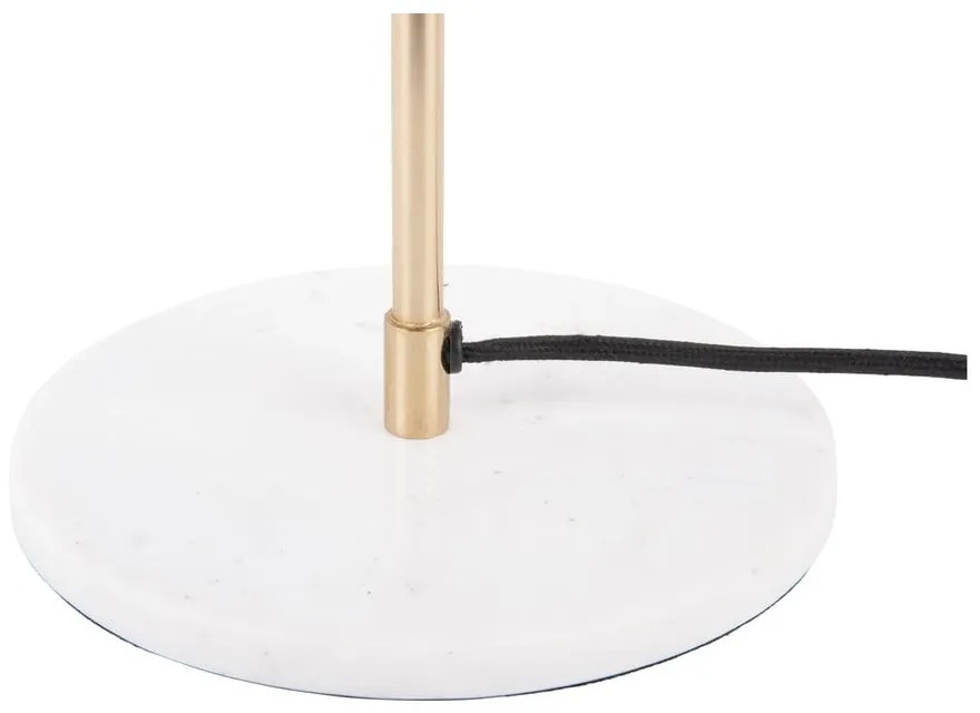 Czarna lampa stołowa (wys. 56 cm) Waved Dome – Leitmotiv